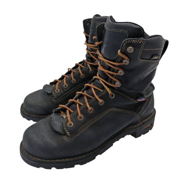 Danner Quarry USA Boots Mens Size 10 Gore-Tex Leather Work Vibram 7309 - Picture 1 of 12